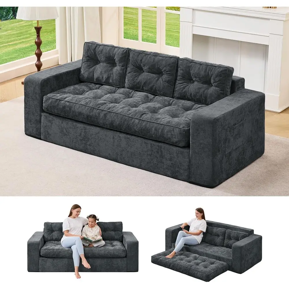 3-Seater Comfortable Cloud Couch with Button Tufted Design, Oversized Sofa for Living Room, Bedroom, or Office (Blue Grey)
3-Seater Comfortable Cloud Couch with Button Tufted Design, Oversized Sofa for Living Room, Bedroom, or Office (Blue Grey)