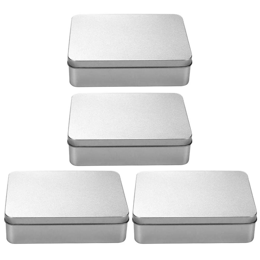 4 Pcs Rectangular Storage Tin Box Wedding Candy Tins Container Coffee Grounds Jars with Lids Tinplate Tank
4 Pcs Rectangular Storage Tin Box Wedding Candy Tins Container Coffee Grounds Jars with Lids Tinplate Tank