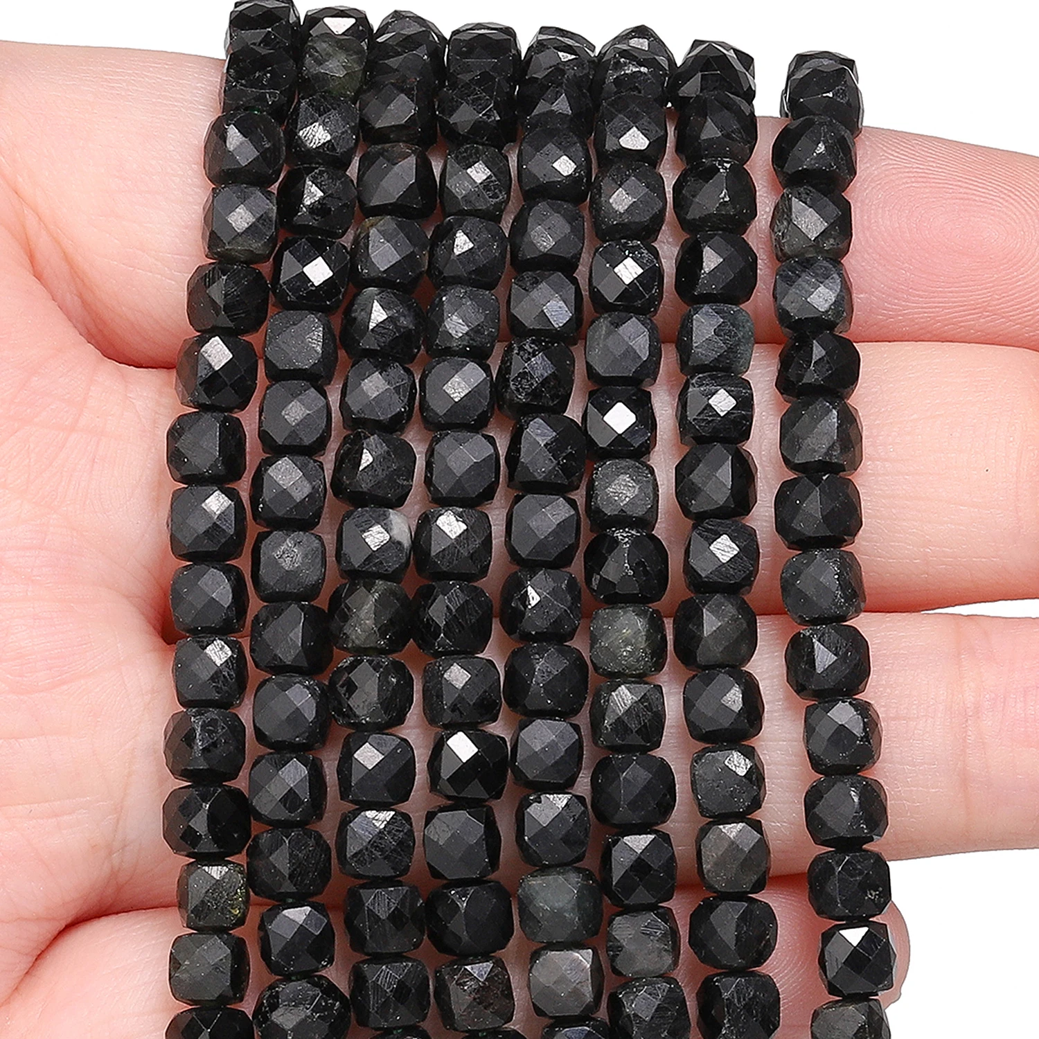 3.8-4.3mm Faceted Natural Obsidian Stone Beads Charms Square Cube Beads Loose Spacer Beads for Jewelry Making Diy Accessories
3.8-4.3mm Faceted Natural Obsidian Stone Beads Charms Square Cube Beads Loose Spacer Beads for Jewelry Making Diy Accessories