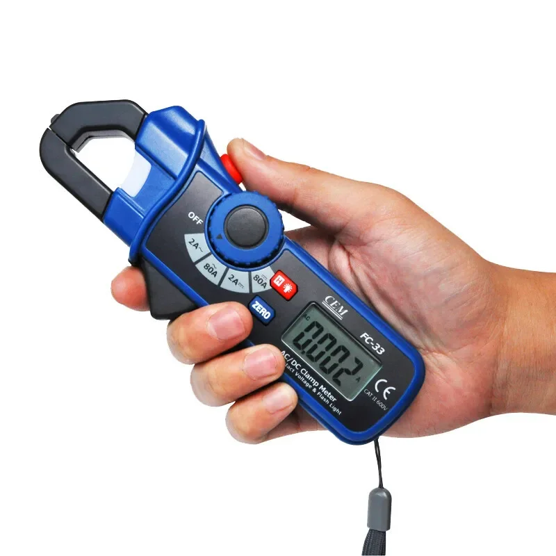 NEW CEM AC/DC Clamp Non-Contact AC Voltage Clamp Meter FC- 33
NEW CEM AC/DC Clamp Non-Contact AC Voltage Clamp Meter FC- 33