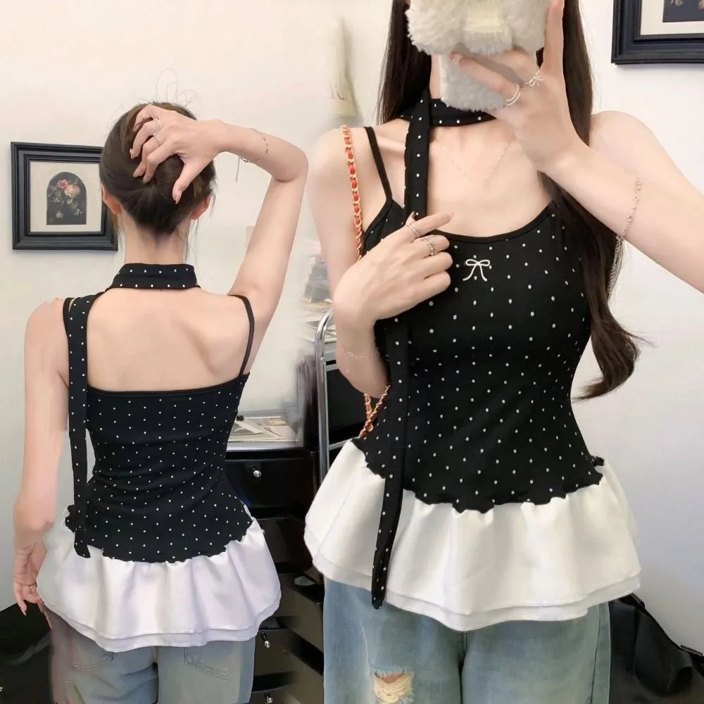Simple Dots Strap Skinny Vest Tops Sleeveless Tanks Tops Bra with Pads Camisole Slim Fit Solid Color Y2K Slim Crop Top Beach
Simple Dots Strap Skinny Vest Tops Sleeveless Tanks Tops Bra with Pads Camisole Slim Fit Solid Color Y2K Slim Crop Top Beach