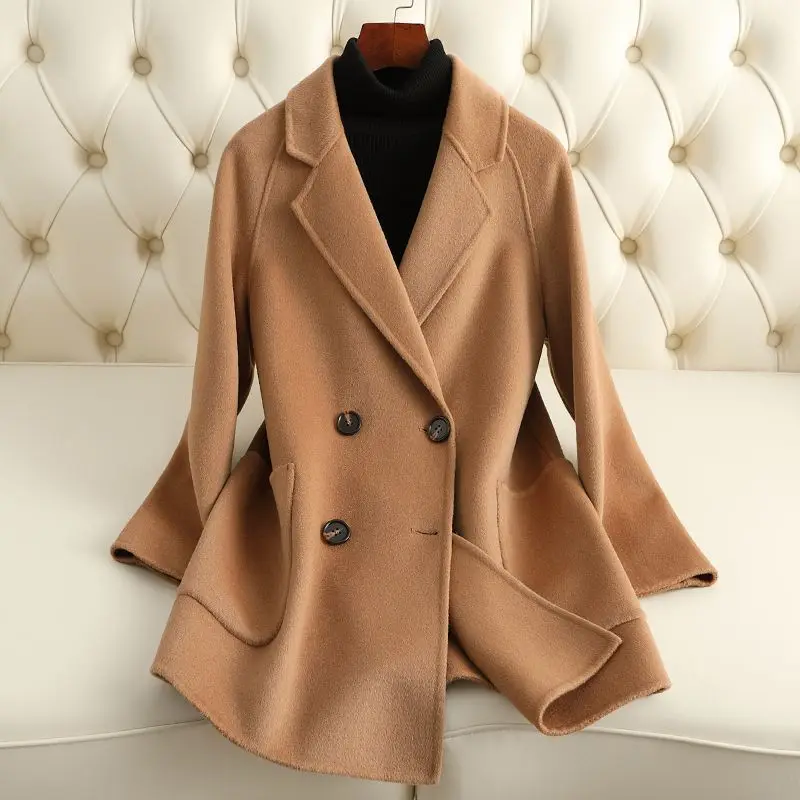 Korean Version High-End Double-Sided Cashmere Coat For Women'S Autumn And Winter New Loose Suit Camel Colored Woolen Coats
Korean Version High-End Double-Sided Cashmere Coat For Women'S Autumn And Winter New Loose Suit Camel Colored Woolen Coats