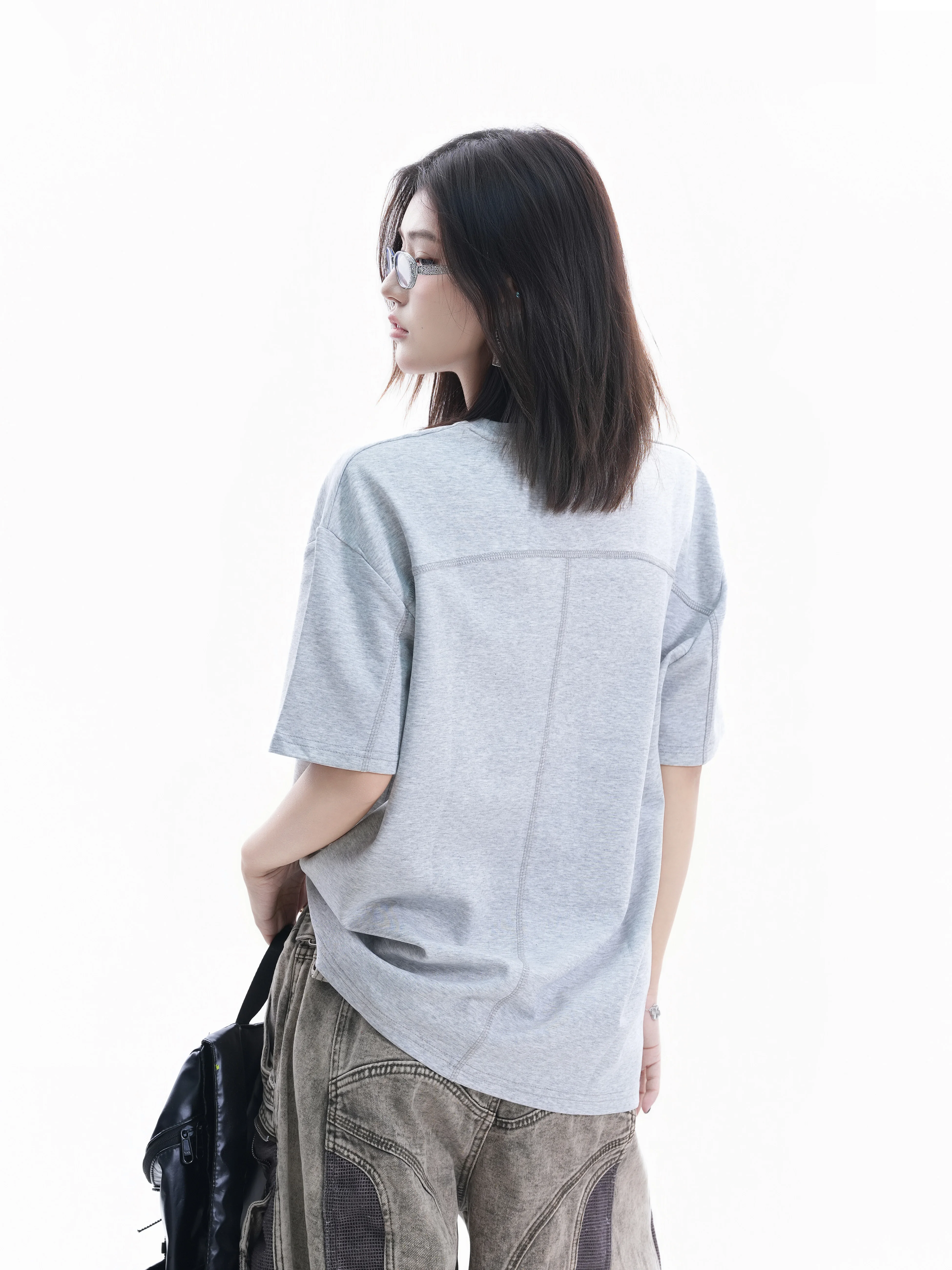 Retro American Style Women's Loose Shoulder T-Shirt Short Sleeve Cotton round Neck Casual Sweet Cool Couple INS Top
Retro American Style Women's Loose Shoulder T-Shirt Short Sleeve Cotton round Neck Casual Sweet Cool Couple INS Top