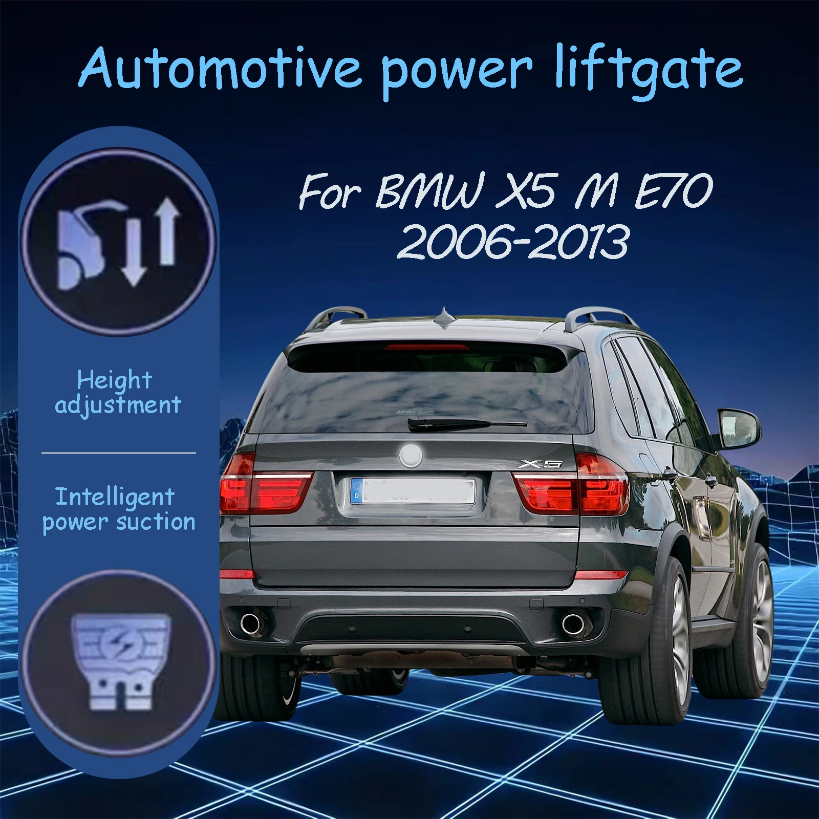 Для BMW X5 M E70 2006-2013 электрические автоматические всасывающие замки задней двери, подходящие для модификации багажника
Для BMW X5 M E70 2006-2013 электрические автоматические всасывающие замки задней двери, подходящие для модификации багажника