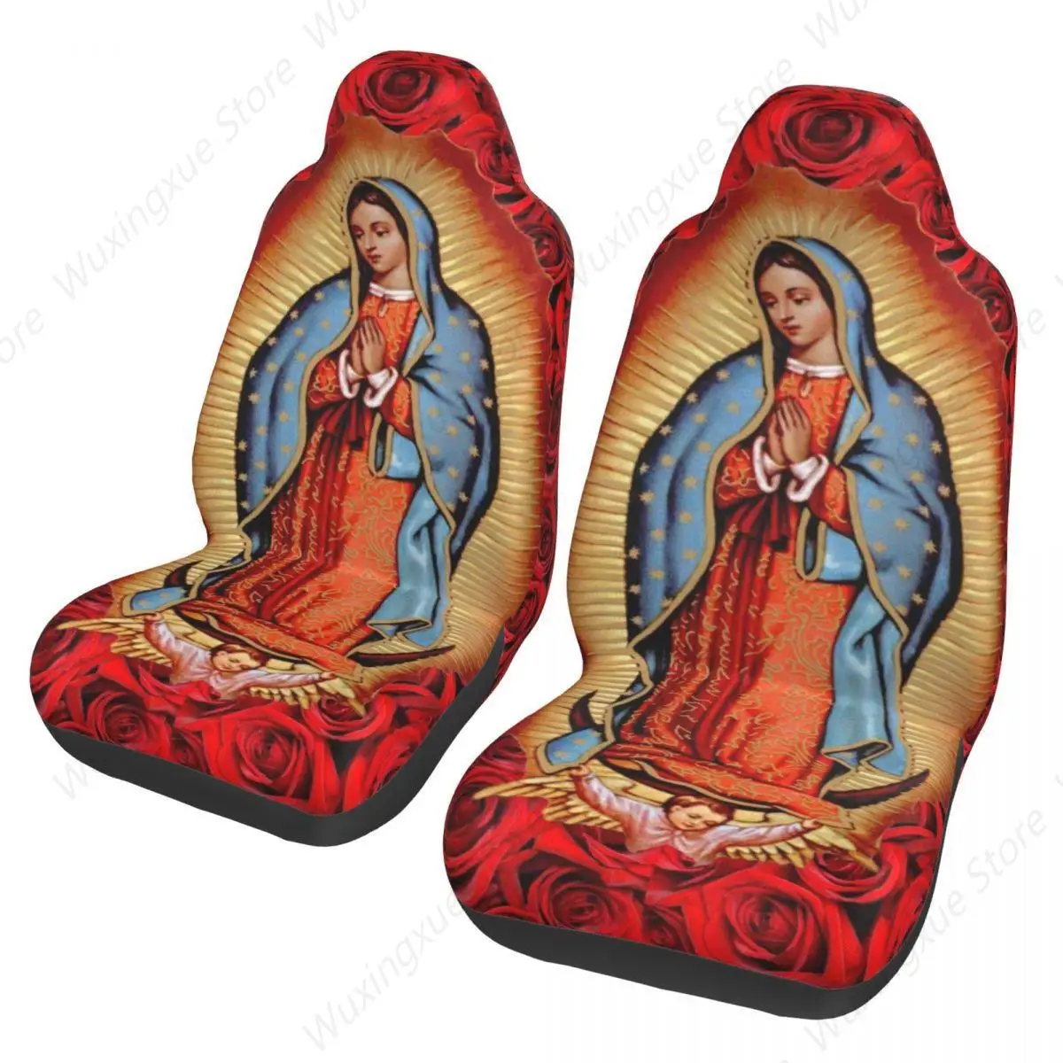 Christian Catholic Car Seat Cover for most cars Women Our Lady of Guadalupe Mexican Virgin Mary Car Seat Covers Car Styling
Christian Catholic Car Seat Cover for most cars Women Our Lady of Guadalupe Mexican Virgin Mary Car Seat Covers Car Styling