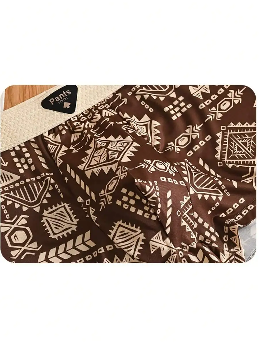 5pcs Mens Ice Silk Boxer Briefs Retro Geometric Print Comfortable Plus Size Underwear
5pcs Mens Ice Silk Boxer Briefs Retro Geometric Print Comfortable Plus Size Underwear