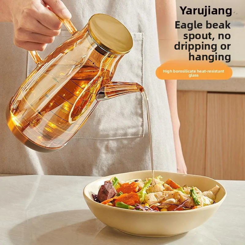 Stainless Steel Glass Oil Bottle Kitchen Home Use Oil Container for Cooking Seasoning Vinegar Soy Sauce Oil Dispenser
Stainless Steel Glass Oil Bottle Kitchen Home Use Oil Container for Cooking Seasoning Vinegar Soy Sauce Oil Dispenser
