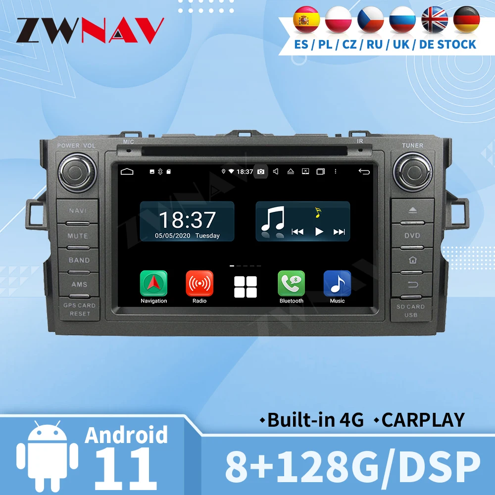 Carplay радио Bluetooth для Toyota Auris 2010 2011 2013 2014 GPS Автомобильный мультимедийный центральный 2 Din Android Авто экран стерео
Carplay радио Bluetooth для Toyota Auris 2010 2011 2013 2014 GPS Автомобильный мультимедийный центральный 2 Din Android Авто экран стерео