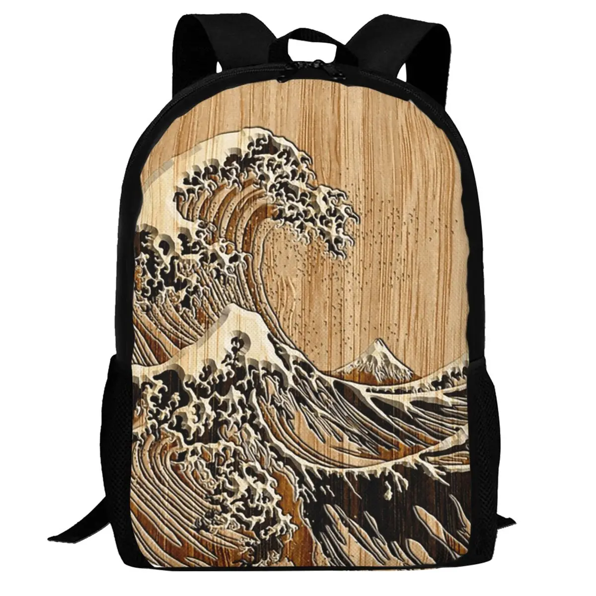The Great Hokusai Wave In Bamboo Inlay Style Backpack Daypack Large Capacity Kids BookBag School Bag Shoulder Bags for Men Women
The Great Hokusai Wave In Bamboo Inlay Style Backpack Daypack Large Capacity Kids BookBag School Bag Shoulder Bags for Men Women