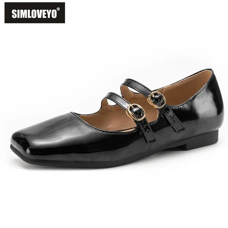 SIMLOVEYO 2026 New Female Flats Square Toe Double Buckle Strap Shiny Mary Janes Shoes Soft Sweet Dating Footwear Oversize 41 42
SIMLOVEYO 2026 New Female Flats Square Toe Double Buckle Strap Shiny Mary Janes Shoes Soft Sweet Dating Footwear Oversize 41 42