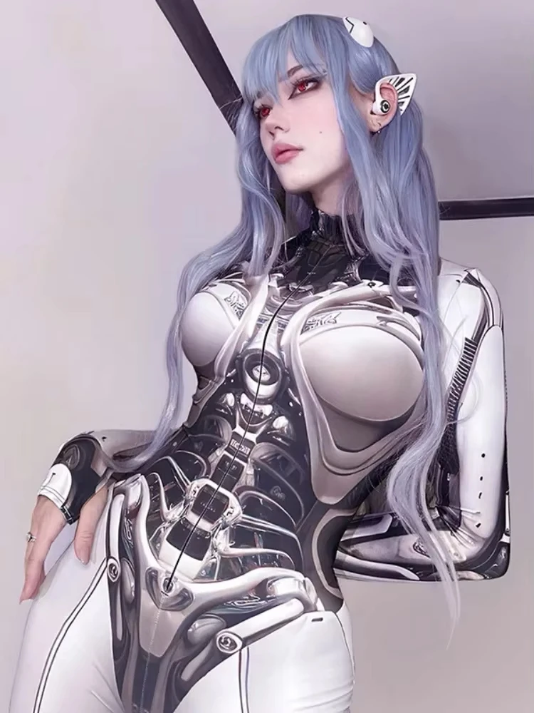 Fashion Mechanical Style Print Jumpsuits For Women One-Piece Semi-High Neckline With Long Sleeves Jumpsuit Women Y2k Jumpsuit
Fashion Mechanical Style Print Jumpsuits For Women One-Piece Semi-High Neckline With Long Sleeves Jumpsuit Women Y2k Jumpsuit