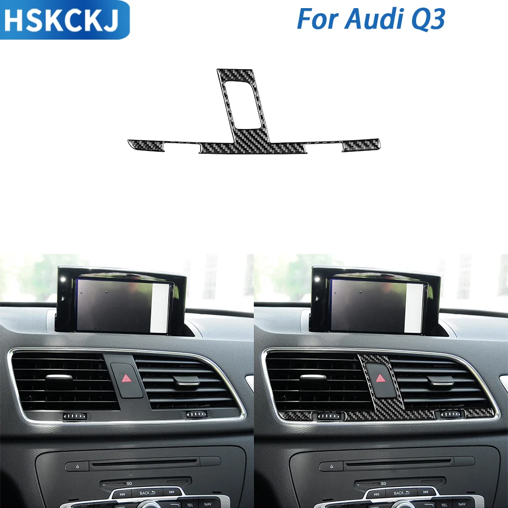 For Audi Q3 2015—2018 Car Accessories Carbon Fiebr Dashboard Central Air Vent Outlet Paenl Strip Cover Trim Sticker Modification
For Audi Q3 2015—2018 Car Accessories Carbon Fiebr Dashboard Central Air Vent Outlet Paenl Strip Cover Trim Sticker Modification