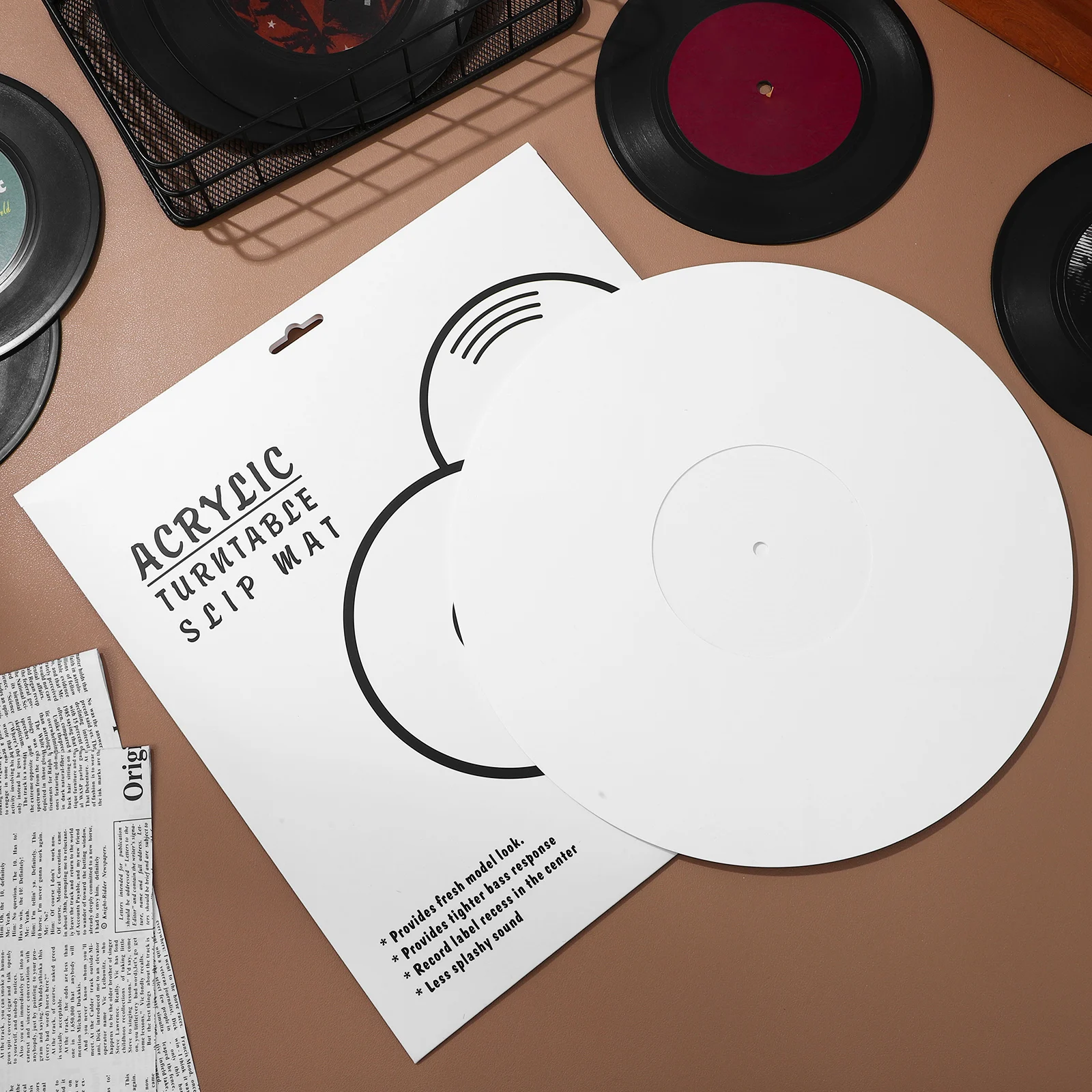 White Acrylic Turntable Mat 12 Inch Vinyl Record Player Accessories Protective Pad Non Slip DJs Equipment Sound Quality
White Acrylic Turntable Mat 12 Inch Vinyl Record Player Accessories Protective Pad Non Slip DJs Equipment Sound Quality