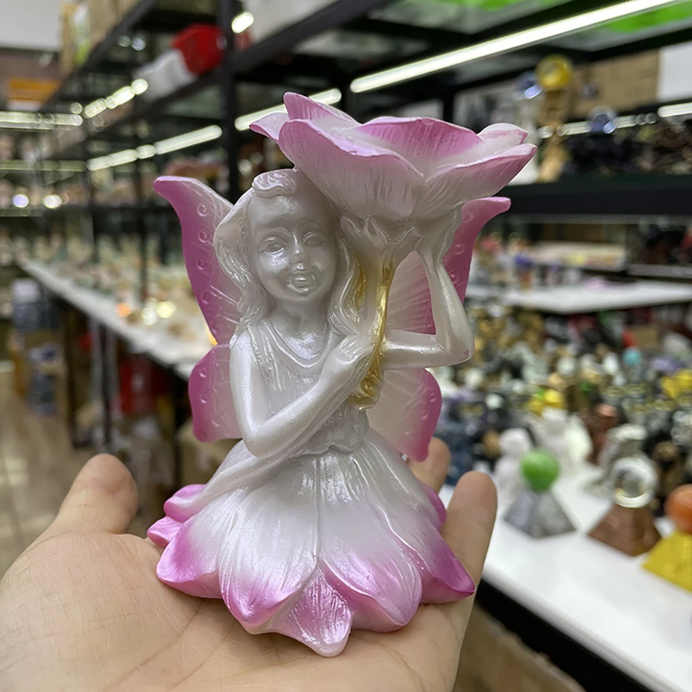Fantasy Flower Fairy Resin Statue Crystal Ball Stand Sphere Display Holder Home Decoration for 40mm-70mm Sphere
Fantasy Flower Fairy Resin Statue Crystal Ball Stand Sphere Display Holder Home Decoration for 40mm-70mm Sphere