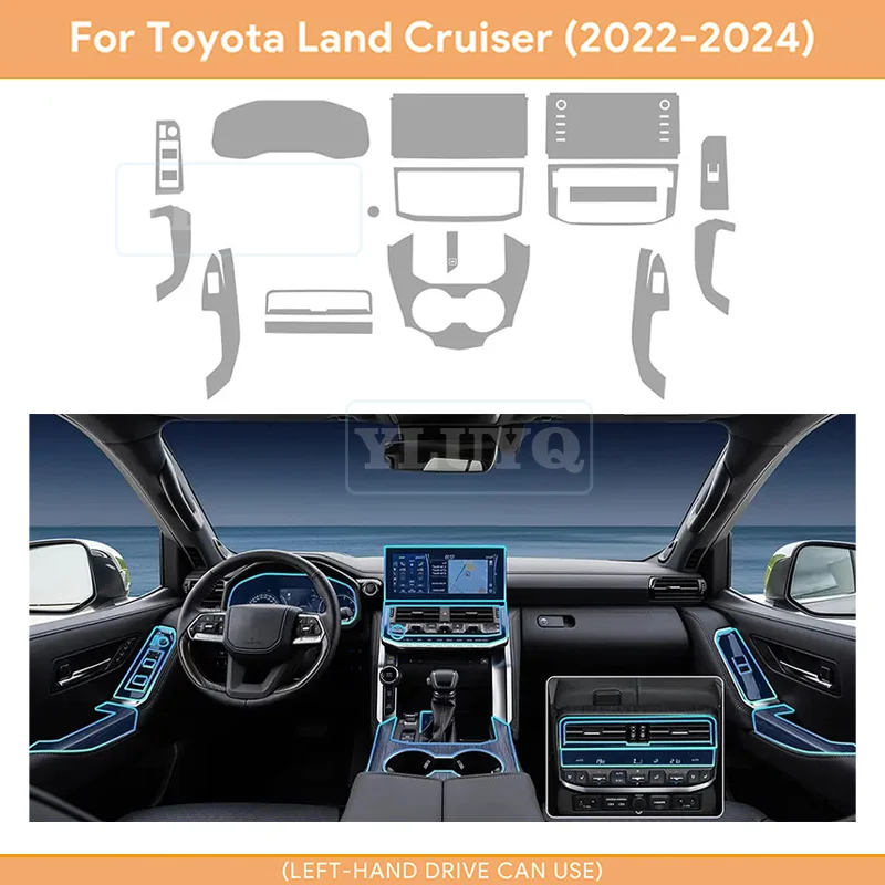 Interior for Toyota Land Cruiser 2022 2023 2024 TPU Protective Film Car Navigation Gear Box Panel Sticker Anti-scratch Styling
Interior for Toyota Land Cruiser 2022 2023 2024 TPU Protective Film Car Navigation Gear Box Panel Sticker Anti-scratch Styling