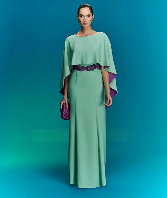 New Design Round Neck Prom Dresses Saudi Arabic Women Long Sleeves Green Crepe Satin Evening Gowns Formal Party Dresscustomized
New Design Round Neck Prom Dresses Saudi Arabic Women Long Sleeves Green Crepe Satin Evening Gowns Formal Party Dresscustomized
