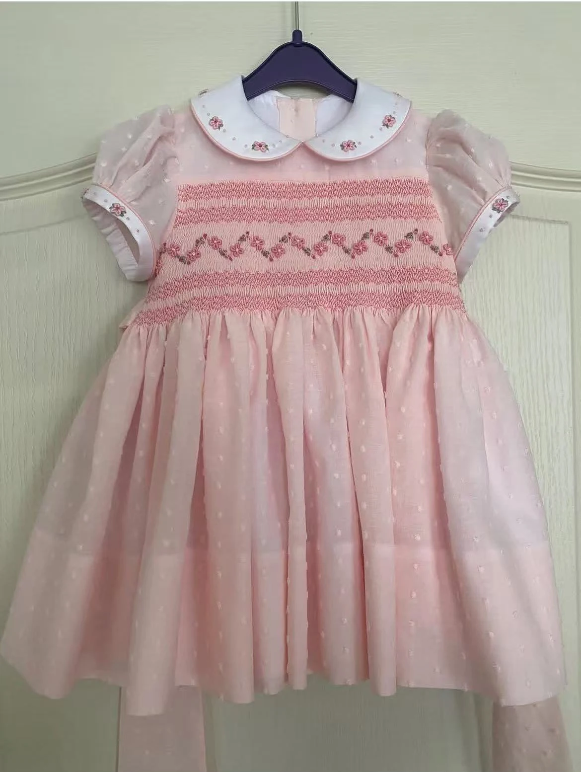 0-6Y Baby Girl Summer Pink Flower Handmade Embroidery Smocked Dress for Eid Birthday Party Holiday Photography Casual A336
0-6Y Baby Girl Summer Pink Flower Handmade Embroidery Smocked Dress for Eid Birthday Party Holiday Photography Casual A336