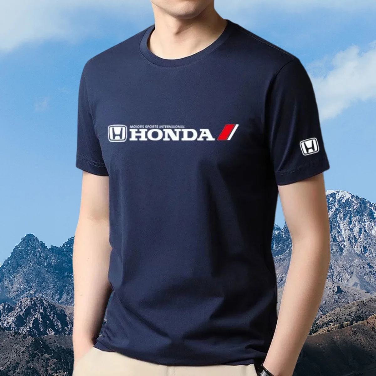 Japanese performance car faith model HONDA Honda logo printed short sleeved unisex casual versatile trendy T-shirt
Japanese performance car faith model HONDA Honda logo printed short sleeved unisex casual versatile trendy T-shirt