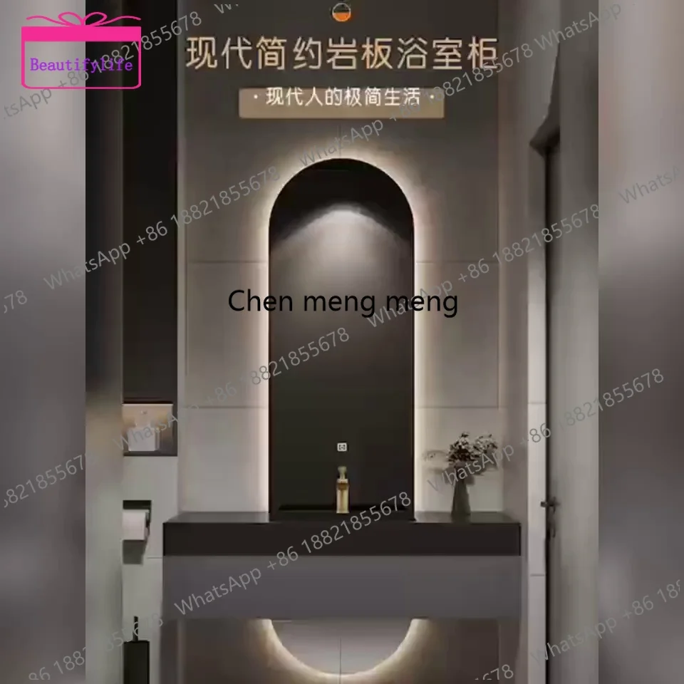 YL Designer Customized High-end Villa Light Luxury Rock Slab Integrated Basin Bathroom Cabinet Combination Double Mirror Wash
YL Designer Customized High-end Villa Light Luxury Rock Slab Integrated Basin Bathroom Cabinet Combination Double Mirror Wash