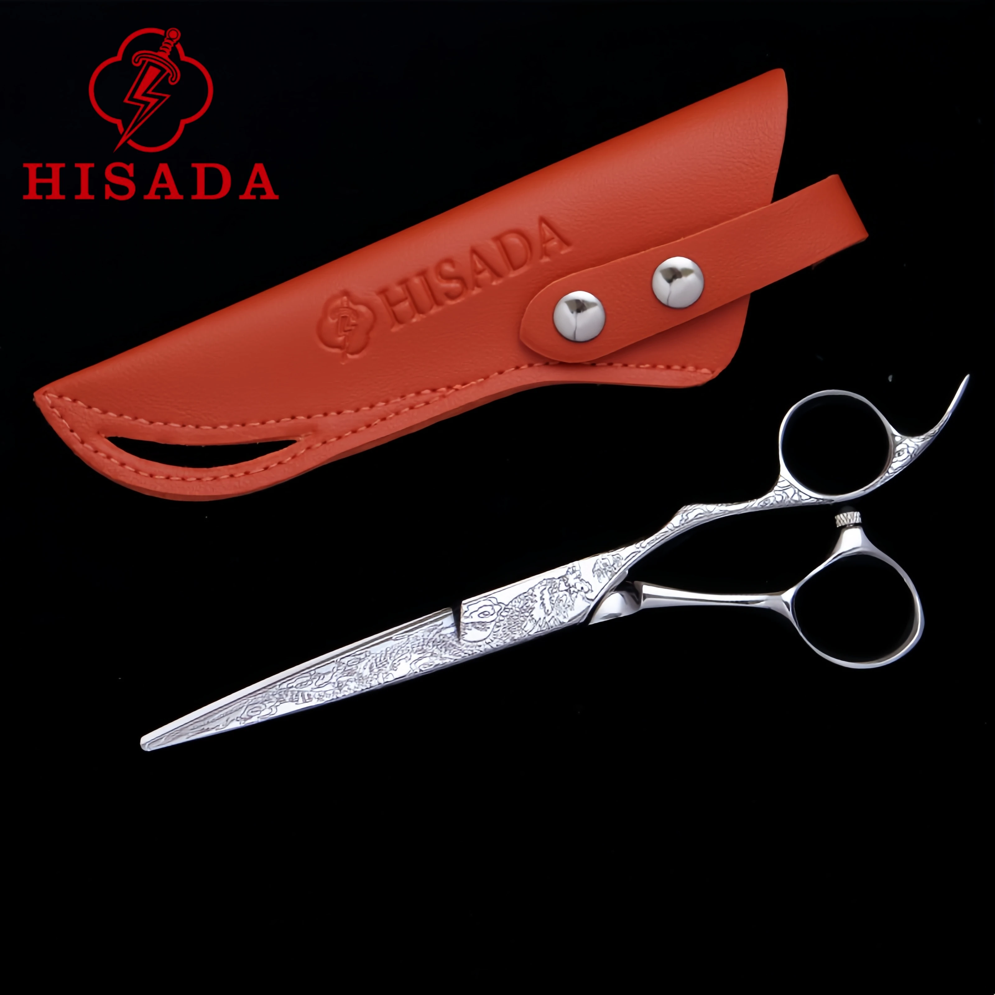 HISADA hairdressing scissors 6.0 VG10 material barber scissors Professional high-end engraving pattern scissors Barber scissors
HISADA hairdressing scissors 6.0 VG10 material barber scissors Professional high-end engraving pattern scissors Barber scissors