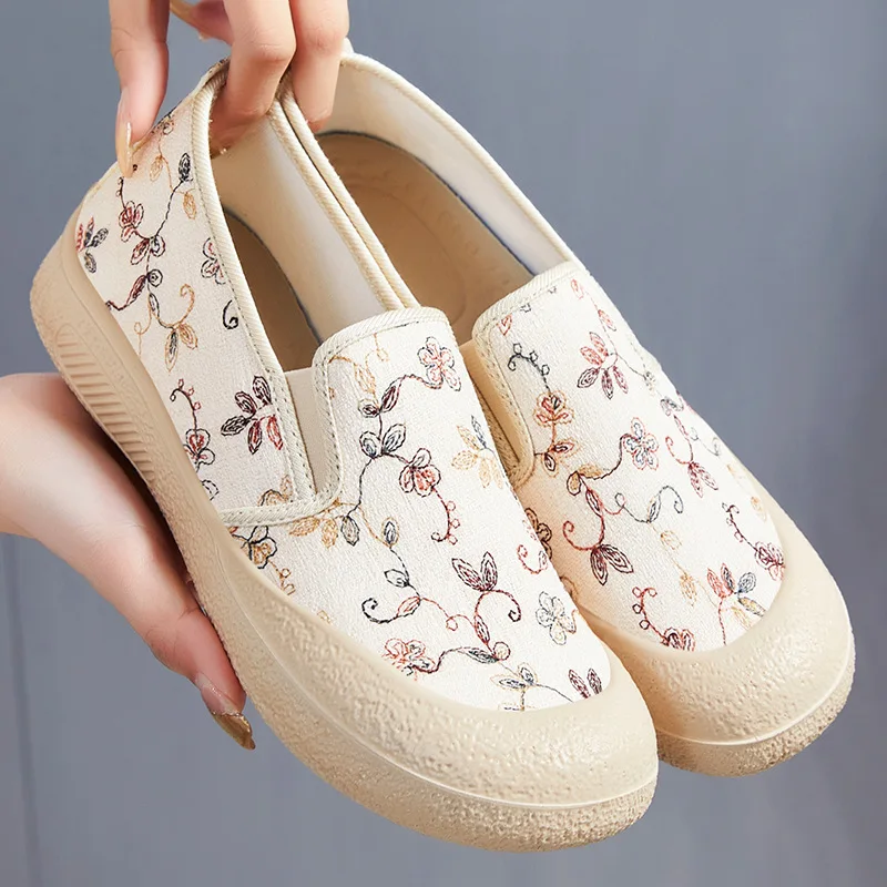 Spring New Women's Shallow Mouth Mom Shoes Soft Bottom Round Head Lazy Casual Shoes Comfortable Walking Flat Shoes
Spring New Women's Shallow Mouth Mom Shoes Soft Bottom Round Head Lazy Casual Shoes Comfortable Walking Flat Shoes