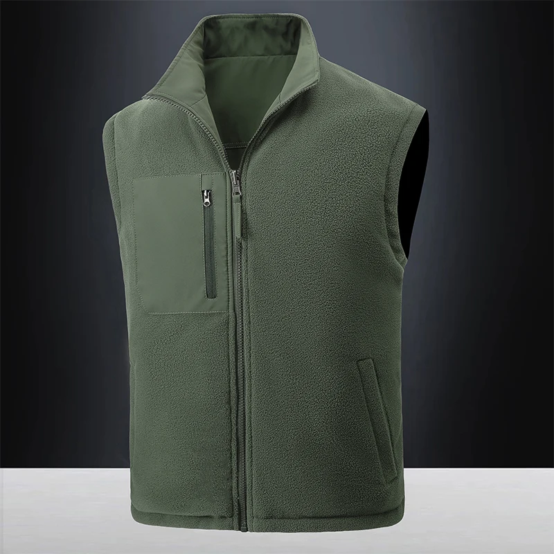 New Fashion Men's Vest Windproof Solid Sleeveless Jacket Motorcycle Ourdoor Waterproof Biker Vest reversible fleece warm vests
New Fashion Men's Vest Windproof Solid Sleeveless Jacket Motorcycle Ourdoor Waterproof Biker Vest reversible fleece warm vests