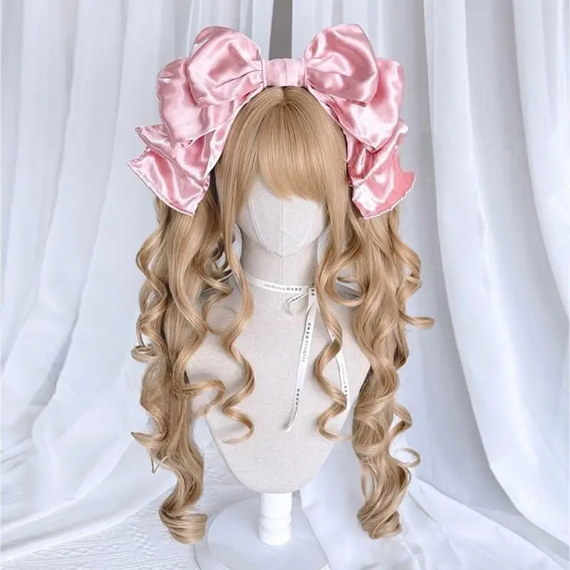 LM Kawaii Light Blonde Long Wavy Double Ponytail Wig, Synthetic Lolita Full Wig with Bangs for Girls Cosplay Daily Styling
LM Kawaii Light Blonde Long Wavy Double Ponytail Wig, Synthetic Lolita Full Wig with Bangs for Girls Cosplay Daily Styling