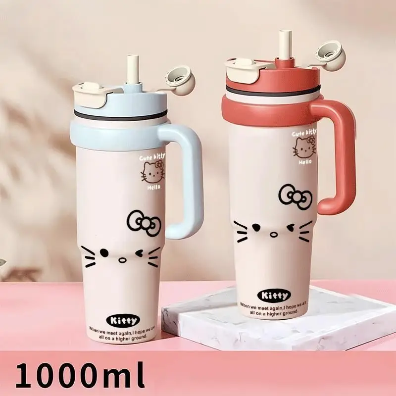 Hello kitty cute dopamine stainless steel thermos cup straw big mac thermal insulation cold large capacity water cup kawaii
Hello kitty cute dopamine stainless steel thermos cup straw big mac thermal insulation cold large capacity water cup kawaii