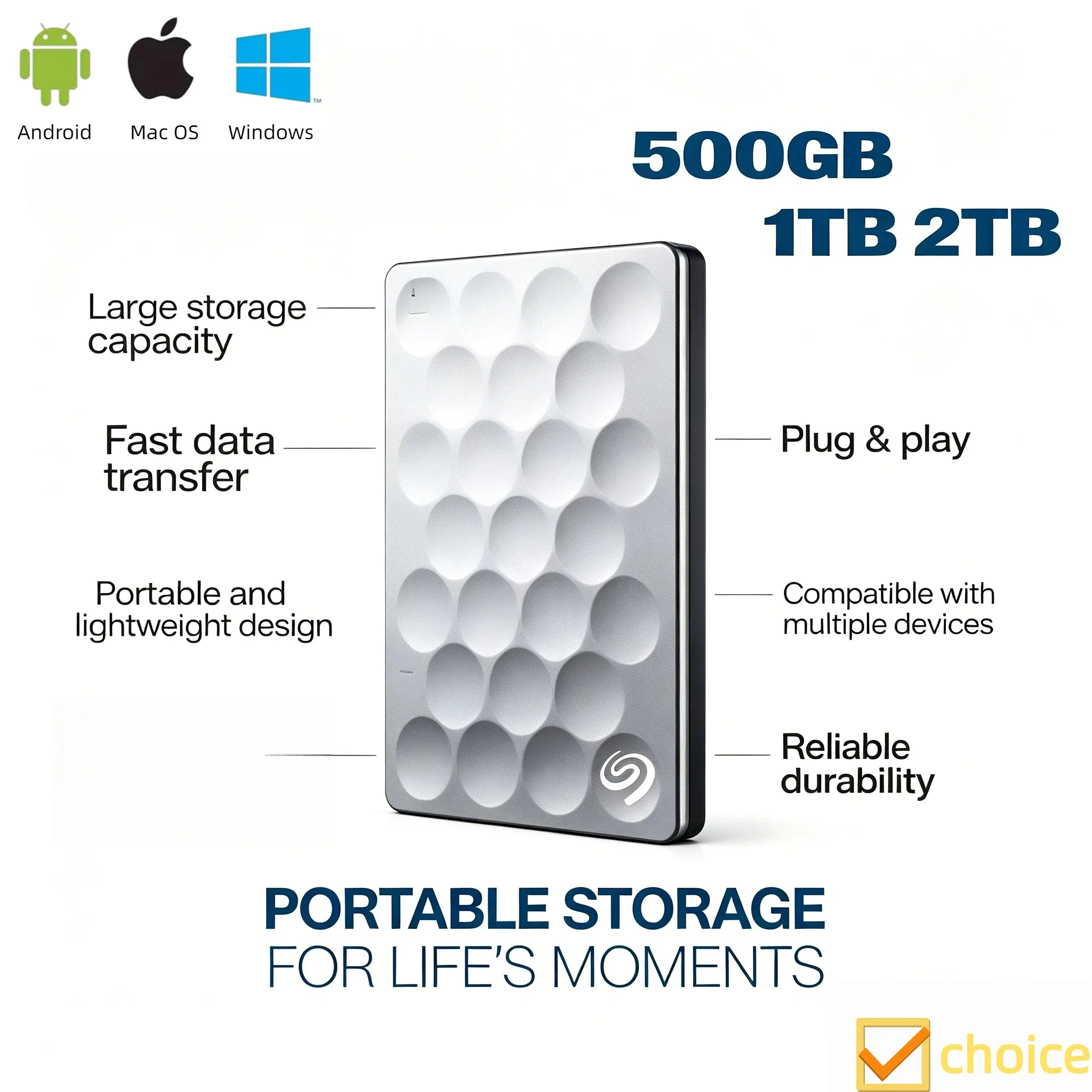 OEM For Seagate Ultra High Speed 2.5 Inch Portable External HDD USB 3.0 Storage Expansion For Laptop Notebook PC Pro
OEM For Seagate Ultra High Speed 2.5 Inch Portable External HDD USB 3.0 Storage Expansion For Laptop Notebook PC Pro