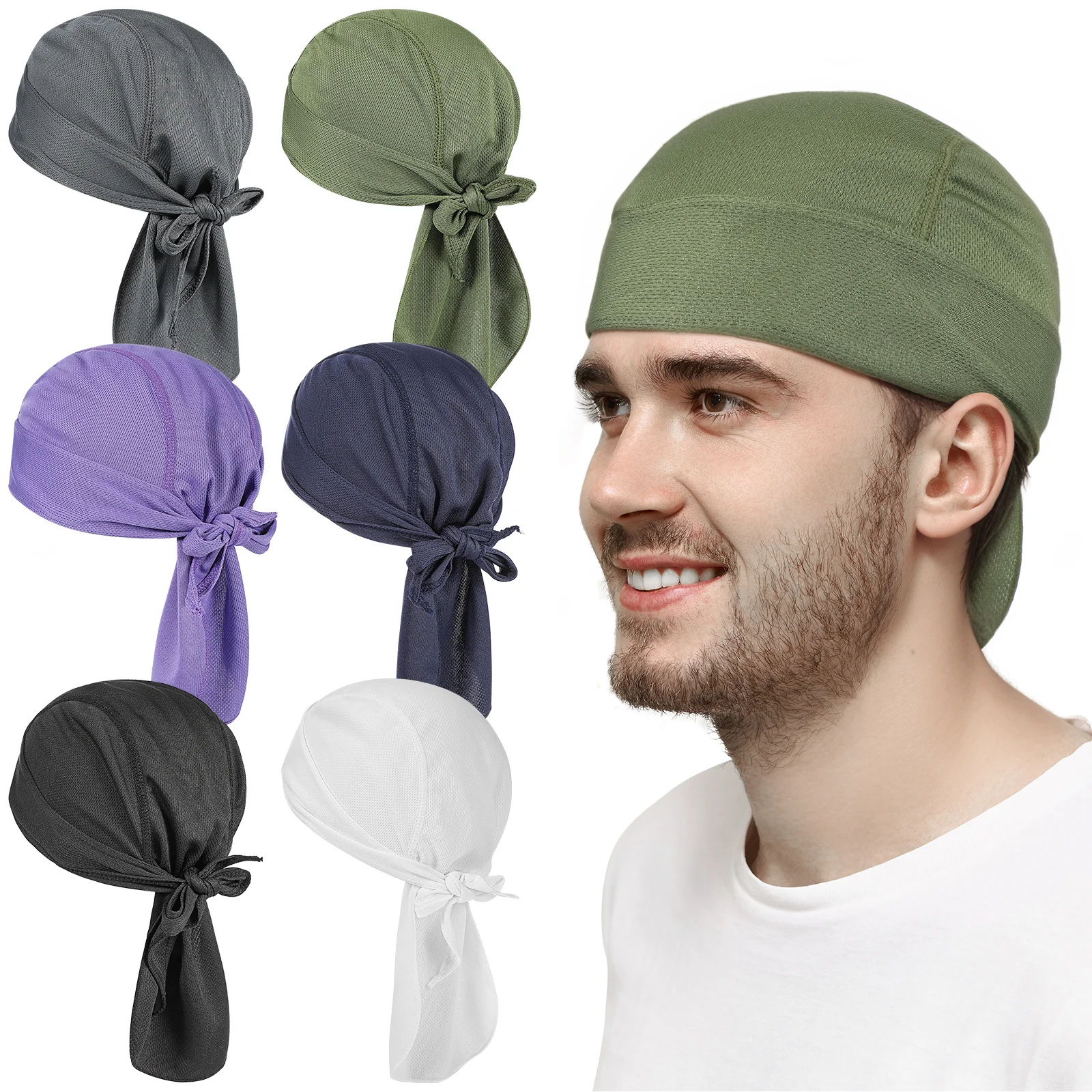 6Pcs Breathable Quick Drying Do Rags for Men Cycling Running Skull Caps Tied Beanie Caps Do for Men Tied Bandanas
6Pcs Breathable Quick Drying Do Rags for Men Cycling Running Skull Caps Tied Beanie Caps Do for Men Tied Bandanas