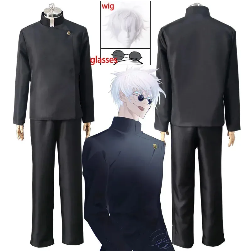 Anime Jujutsu Kaisen Gojo Satoru Cosplay Costume Glasses High School Uniform Wig Suit Halloween Costume Men Adult
Anime Jujutsu Kaisen Gojo Satoru Cosplay Costume Glasses High School Uniform Wig Suit Halloween Costume Men Adult