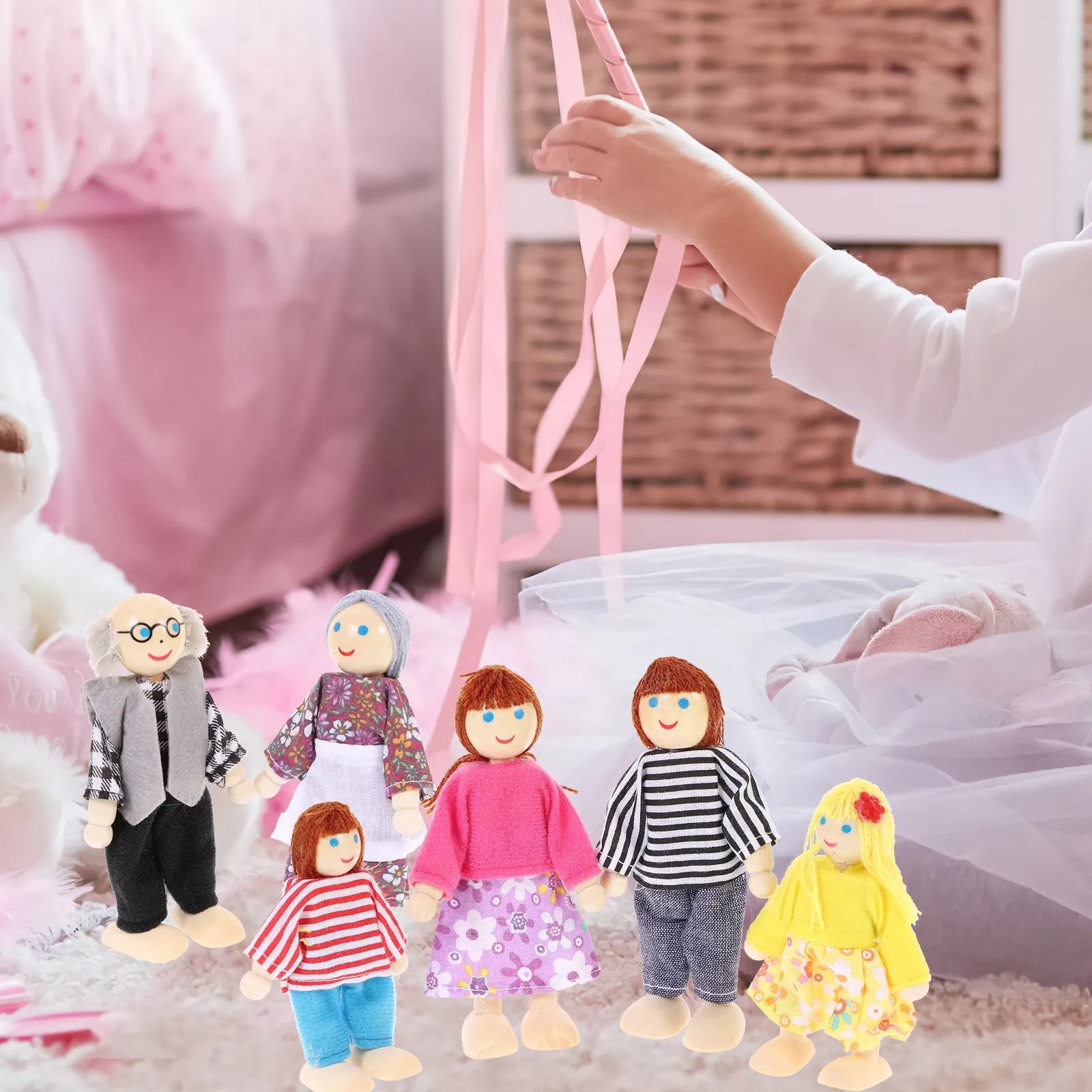 6 Pcs Hand Puppet Kit Miniature Dollhouse People Family Funny Puppets Kids Finger Children Toy Childrens
6 Pcs Hand Puppet Kit Miniature Dollhouse People Family Funny Puppets Kids Finger Children Toy Childrens