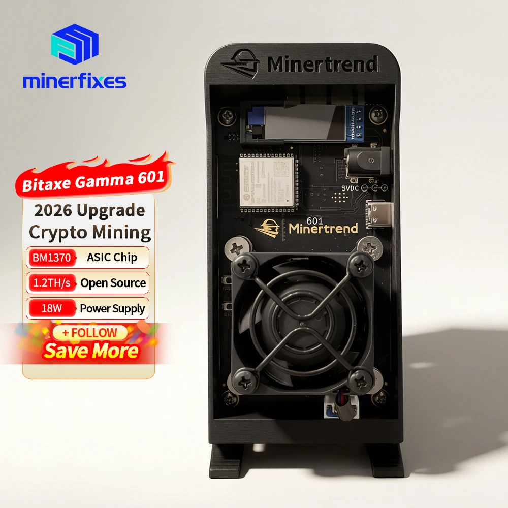Bitaxe 601 Gamma Bitcoin Solo Miner BTC SHA256 BM1370 ASIC Mining Machine Lottery Miner 18W 1.2TH/s Bitaxe Gamma 601 New Upgrade
Bitaxe 601 Gamma Bitcoin Solo Miner BTC SHA256 BM1370 ASIC Mining Machine Lottery Miner 18W 1.2TH/s Bitaxe Gamma 601 New Upgrade