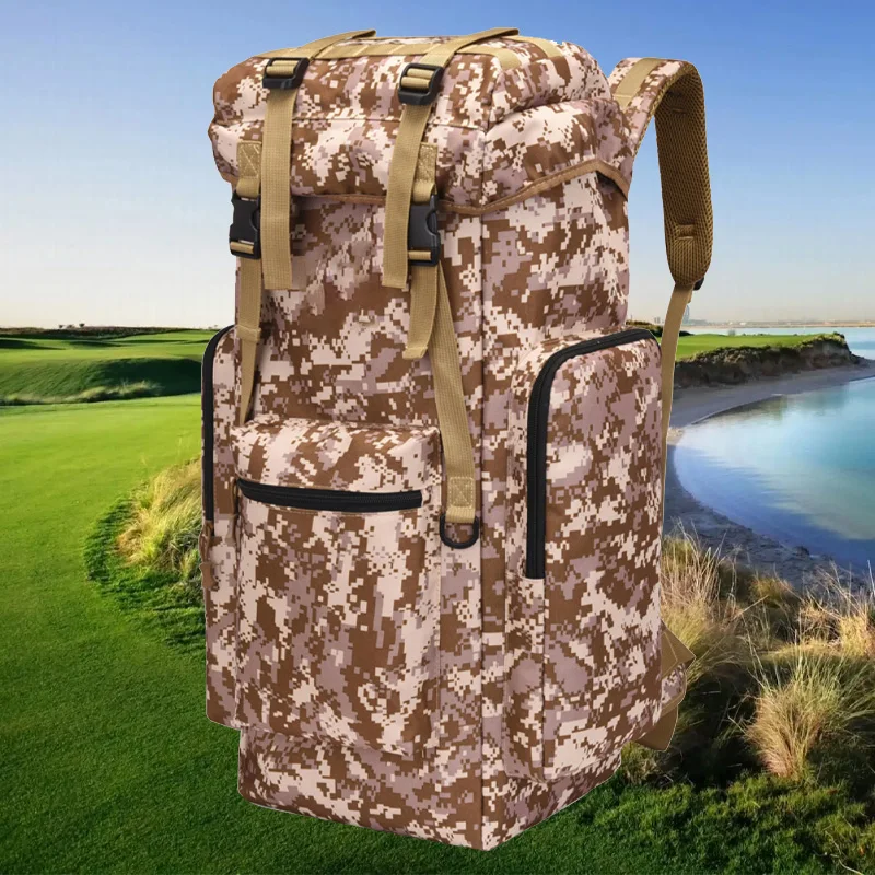76L Molle Camouflage Hiking Bag Camping Backpack Tactical Bag Outdoor Camping Military Waterproof Large Capacity Backpack
76L Molle Camouflage Hiking Bag Camping Backpack Tactical Bag Outdoor Camping Military Waterproof Large Capacity Backpack