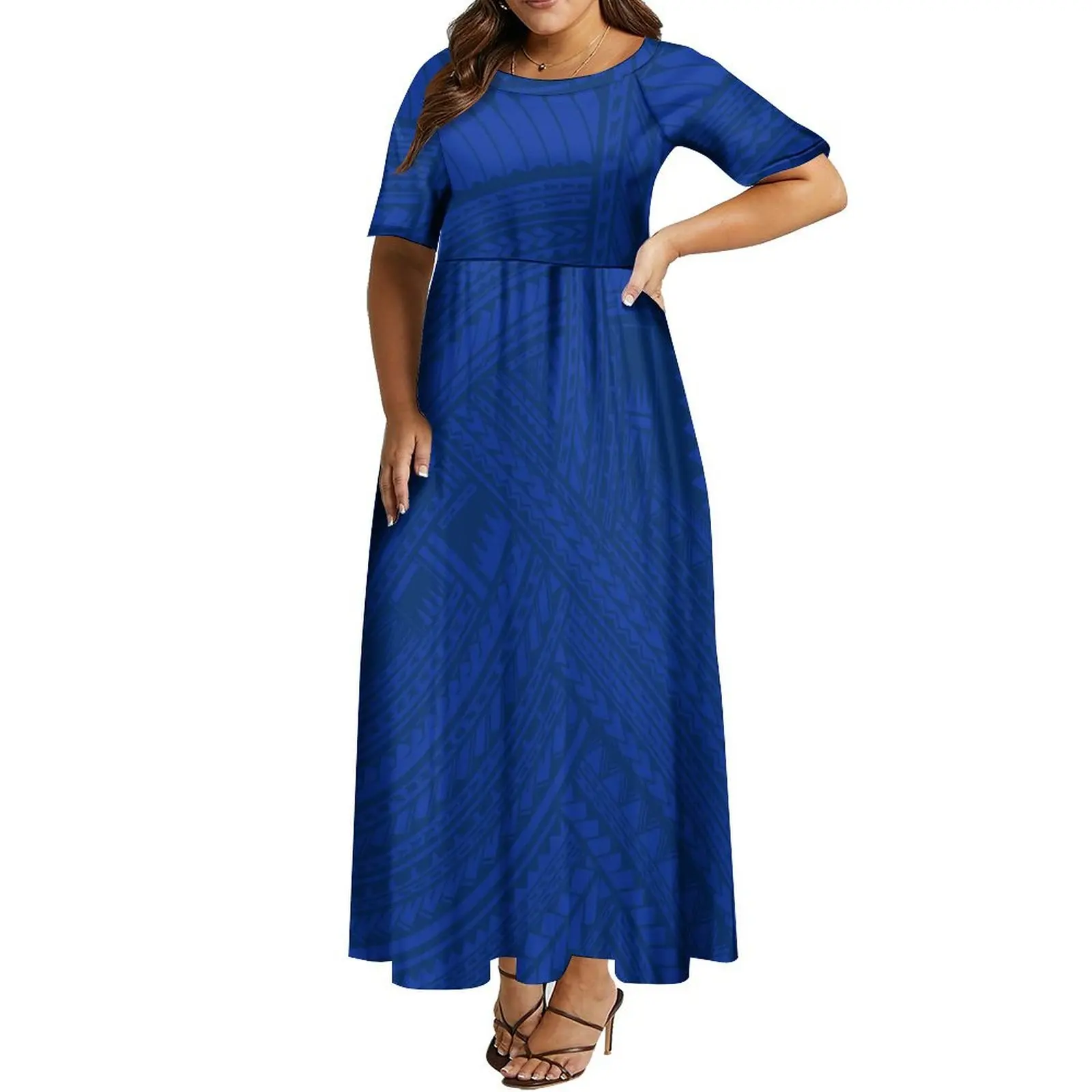 Promotional Price Wholesale Custom Polynesian Clothing Plus Size Women Dress Round Neck Dress Dress
Promotional Price Wholesale Custom Polynesian Clothing Plus Size Women Dress Round Neck Dress Dress