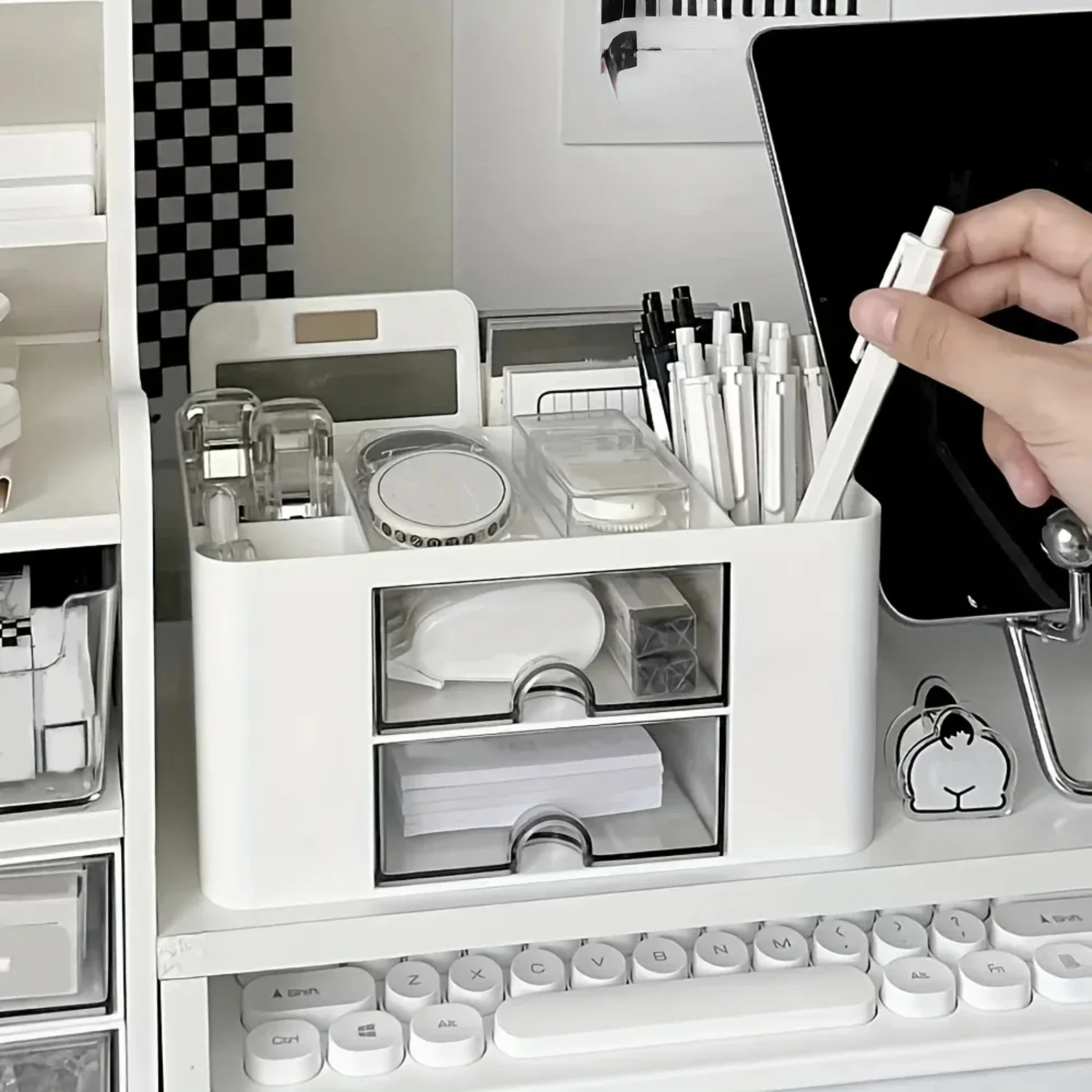 Desktop Stationery Box Multifunction Desktop Box With Drawer Makeup Organizer Makeup Brush Pen Holder
Desktop Stationery Box Multifunction Desktop Box With Drawer Makeup Organizer Makeup Brush Pen Holder