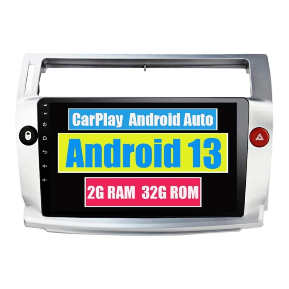 Car Stereo Radio for Citroen C4 C-Triomphe C-Quatre 2004-2009 9" Android Multimedia Player GPS Navigation Touch Screen CarPlay
Car Stereo Radio for Citroen C4 C-Triomphe C-Quatre 2004-2009 9" Android Multimedia Player GPS Navigation Touch Screen CarPlay