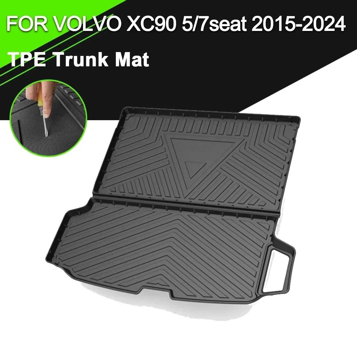 Car Rear Trunk Cover Mat Non-Slip Waterproof Rubber TPE Cargo Liner Accessories For Volvo XC90 5/7 Seater 2015-2024
Car Rear Trunk Cover Mat Non-Slip Waterproof Rubber TPE Cargo Liner Accessories For Volvo XC90 5/7 Seater 2015-2024