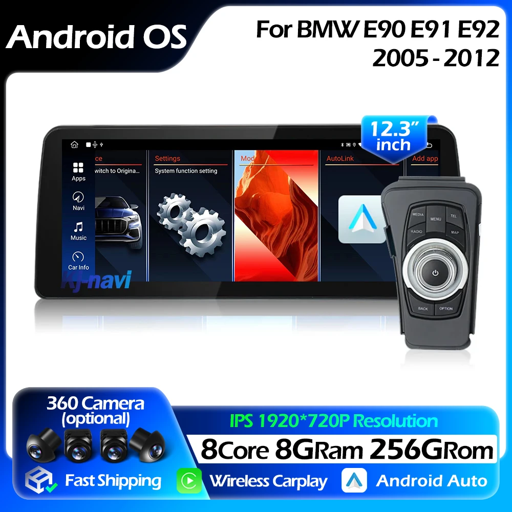 12.3 inch Wireless Carplay Auto Android 14 Car Multimedia For BMW E90 E91 E92 2005 - 2012 GPS Navigation 4G Radio Player
12.3 inch Wireless Carplay Auto Android 14 Car Multimedia For BMW E90 E91 E92 2005 - 2012 GPS Navigation 4G Radio Player