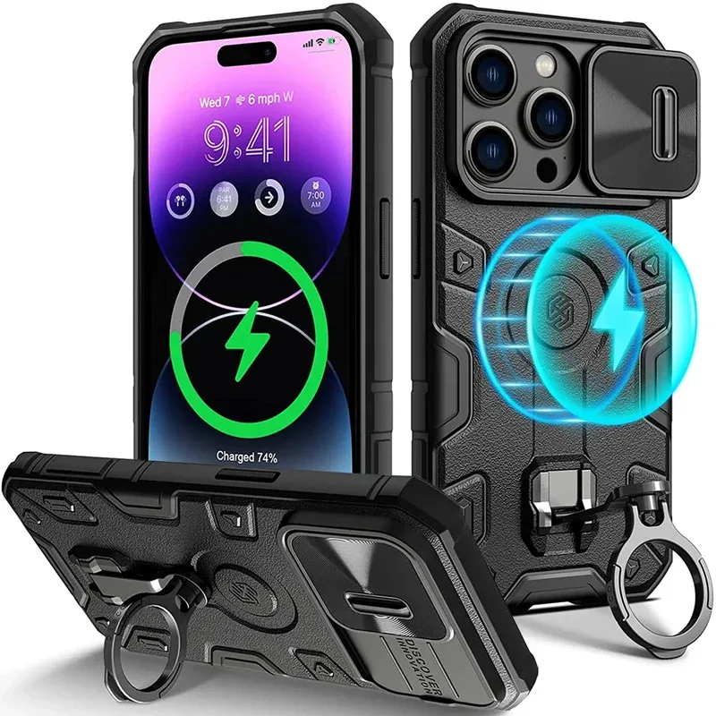 2-in-1 iPhone 14 Pro Max Case - Slide Camera Shield + Aluminum Alloy Ring Stand
2-in-1 iPhone 14 Pro Max Case - Slide Camera Shield + Aluminum Alloy Ring Stand