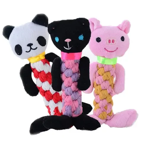 1PC Cute Pet Dog Plush Toys Squeak Sound Dog Toys Funny Rope Fleece Teeth Chew Animal Shaped Squeaky Safety Stuffed Toys
1PC Cute Pet Dog Plush Toys Squeak Sound Dog Toys Funny Rope Fleece Teeth Chew Animal Shaped Squeaky Safety Stuffed Toys