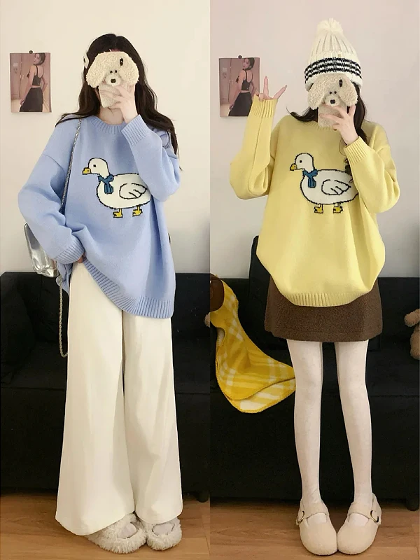 Осенне-зимний женский свитер 2025 года, большого размера, мягкий, милый, круглый вырез, вязаный, свободного кроя, базовый слой, удобный, в корейском стиле, длинный...
Осенне-зимний женский свитер 2025 года, большого размера, мягкий, милый, круглый вырез, вязаный, свободного кроя, базовый слой, удобный, в корейском стиле, длинный...