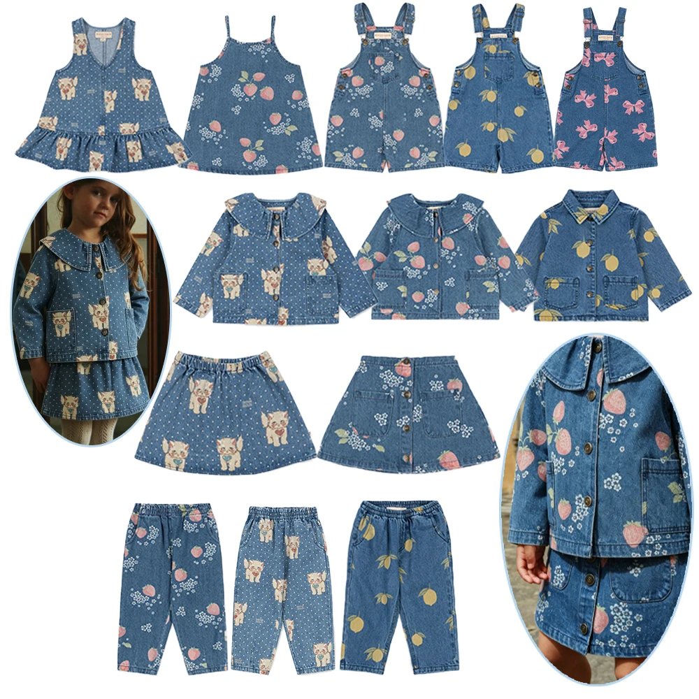 KS Style babyGirls Denim Clothing Set Puppy Print Jacket Pants Overalls Skirt & Dress Sweet Kids Casual Outfits for Spring
KS Style babyGirls Denim Clothing Set Puppy Print Jacket Pants Overalls Skirt & Dress Sweet Kids Casual Outfits for Spring