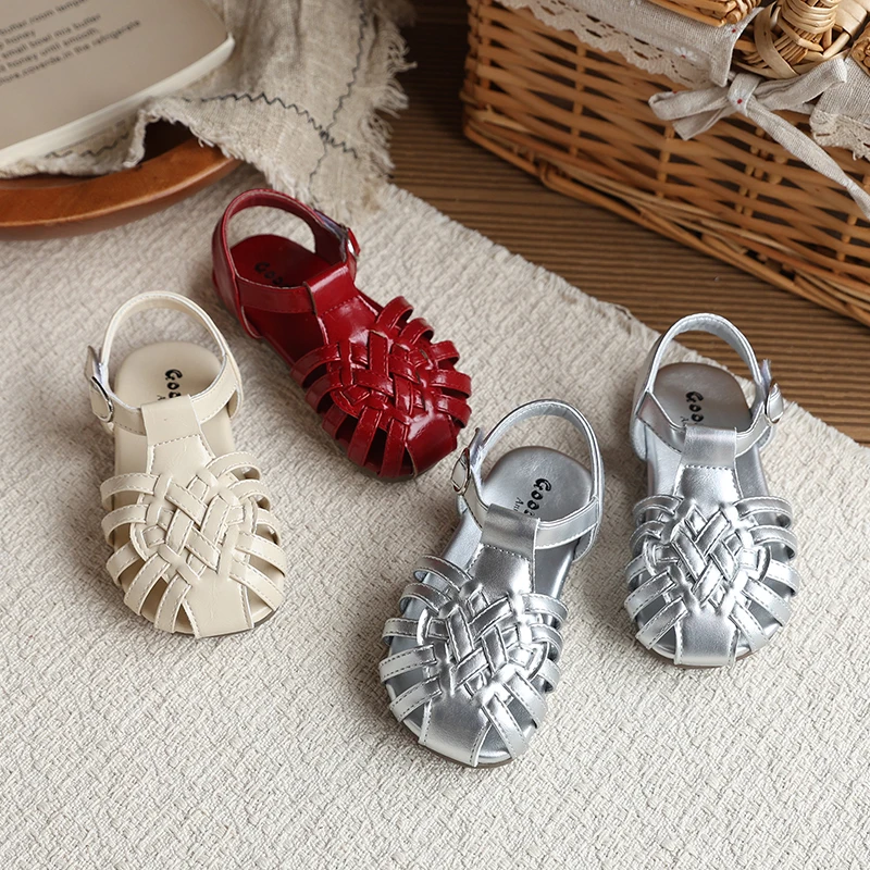 Spring Girl's Sandals Cover Toe Braided Casual Daily Kid's Flat Shoe Solid Colors Anti-slip Fashion Versatile Children Shoes
Spring Girl's Sandals Cover Toe Braided Casual Daily Kid's Flat Shoe Solid Colors Anti-slip Fashion Versatile Children Shoes
