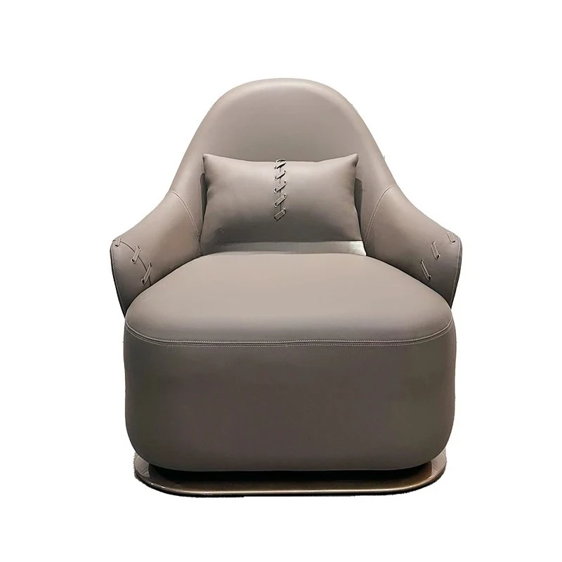 Итальянский диван-кресло для гостиной, модель комнаты, балкона, кожаное французское одноместное кресло для отдыха 
Итальянский диван-кресло для гостиной, модель комнаты, балкона, кожаное французское одноместное кресло для отдыха