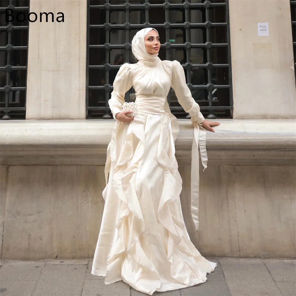 Booma Simple A-Line O-Neck Long Dresses Formal Party Gowns for Women Long Sleeve Prom Gown Customize 2025 Saudi Arabia
Booma Simple A-Line O-Neck Long Dresses Formal Party Gowns for Women Long Sleeve Prom Gown Customize 2025 Saudi Arabia