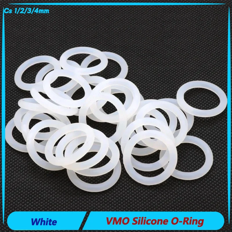 Waterproof Washer Round O Shape Silicone Seal ring 50pcs White Food Grade VMQ O Ring Gasket Thickness CS 1/2/3/4mm OD 5 - 100mm
Waterproof Washer Round O Shape Silicone Seal ring 50pcs White Food Grade VMQ O Ring Gasket Thickness CS 1/2/3/4mm OD 5 - 100mm