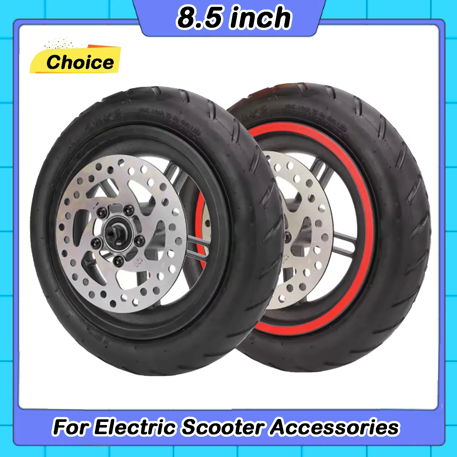 Electric Scooter Rear Wheel with 120mm Brake Disc Aluminum Alloy Rubber Pneumatic Tyre for Xiaomi PRO PRO2 M3
Electric Scooter Rear Wheel with 120mm Brake Disc Aluminum Alloy Rubber Pneumatic Tyre for Xiaomi PRO PRO2 M3