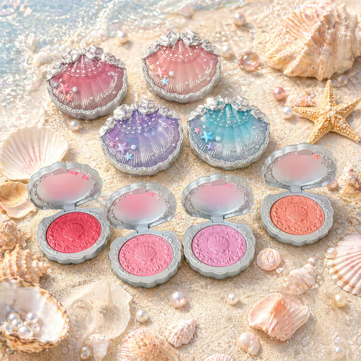 Flower Knows Shells Jewel Collection Silk Satin Blush Shimmery Citrus Pink Powder Blush Long Lasting Waterproof Lightweight Smoo
Flower Knows Shells Jewel Collection Silk Satin Blush Shimmery Citrus Pink Powder Blush Long Lasting Waterproof Lightweight Smoo