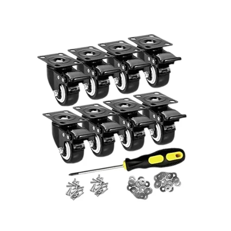 8 Pcs 1.5 Inch Gold Diamond Universal Wheel/Flat belt vehicle With Brake With Double Bearing Sleeve Black Furniture Casters
8 Pcs 1.5 Inch Gold Diamond Universal Wheel/Flat belt vehicle With Brake With Double Bearing Sleeve Black Furniture Casters